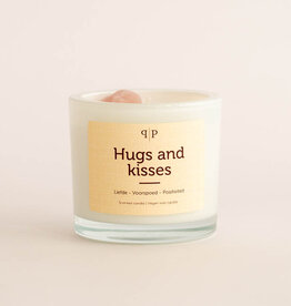 Pottie Pot Geurkaars met edelstenen - Hugs and Kisses