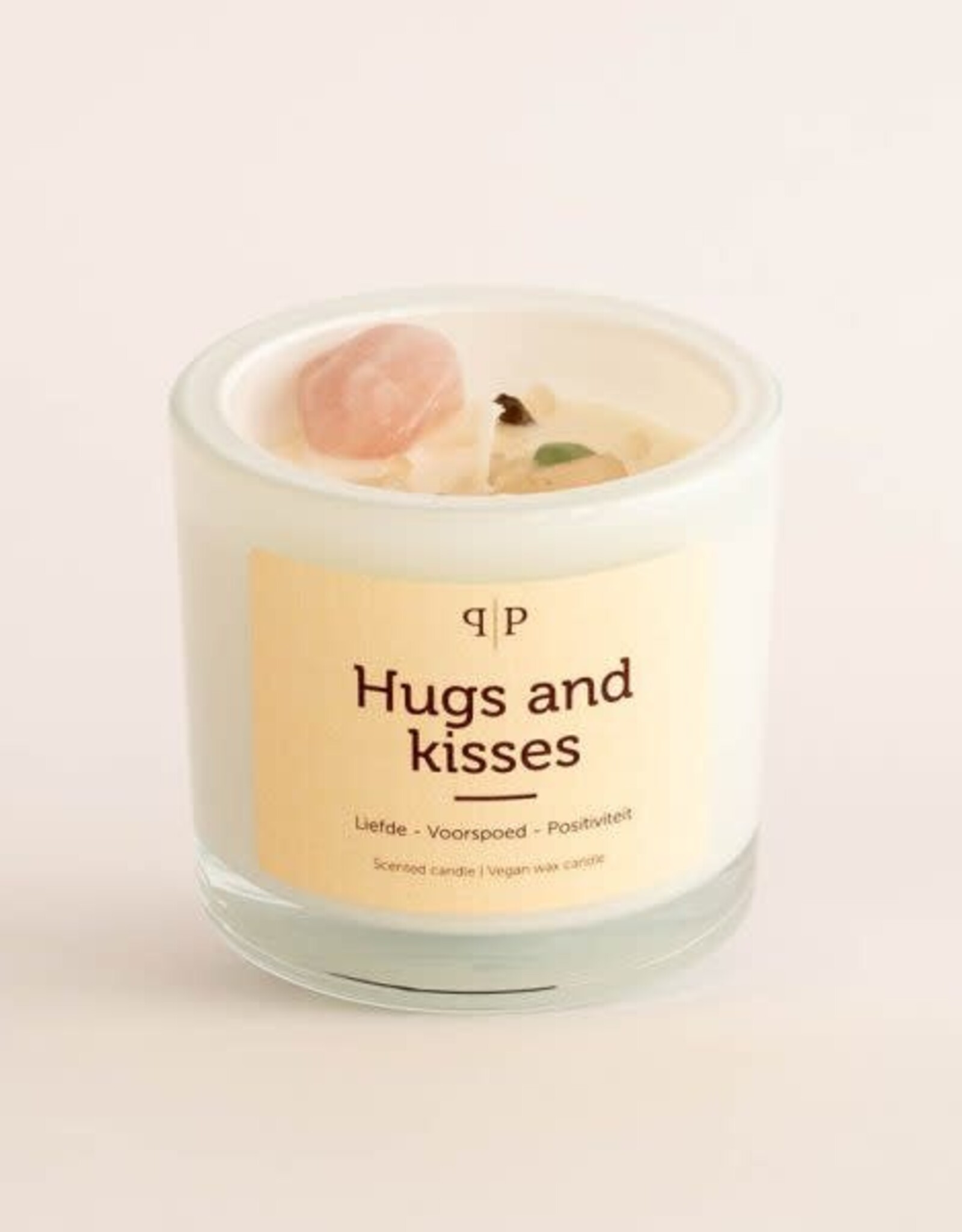 Pottie Pot Geurkaars met edelstenen - Hugs and Kisses