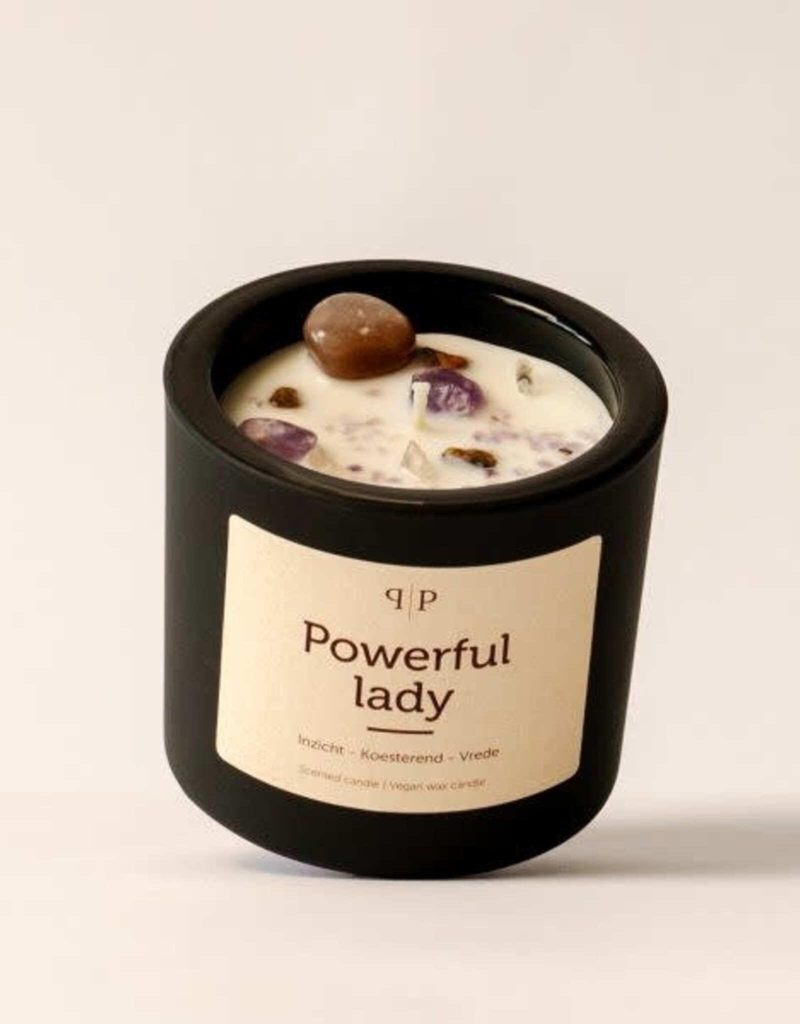Pottie Pot Geurkaars met edelstenen - Powerful lady