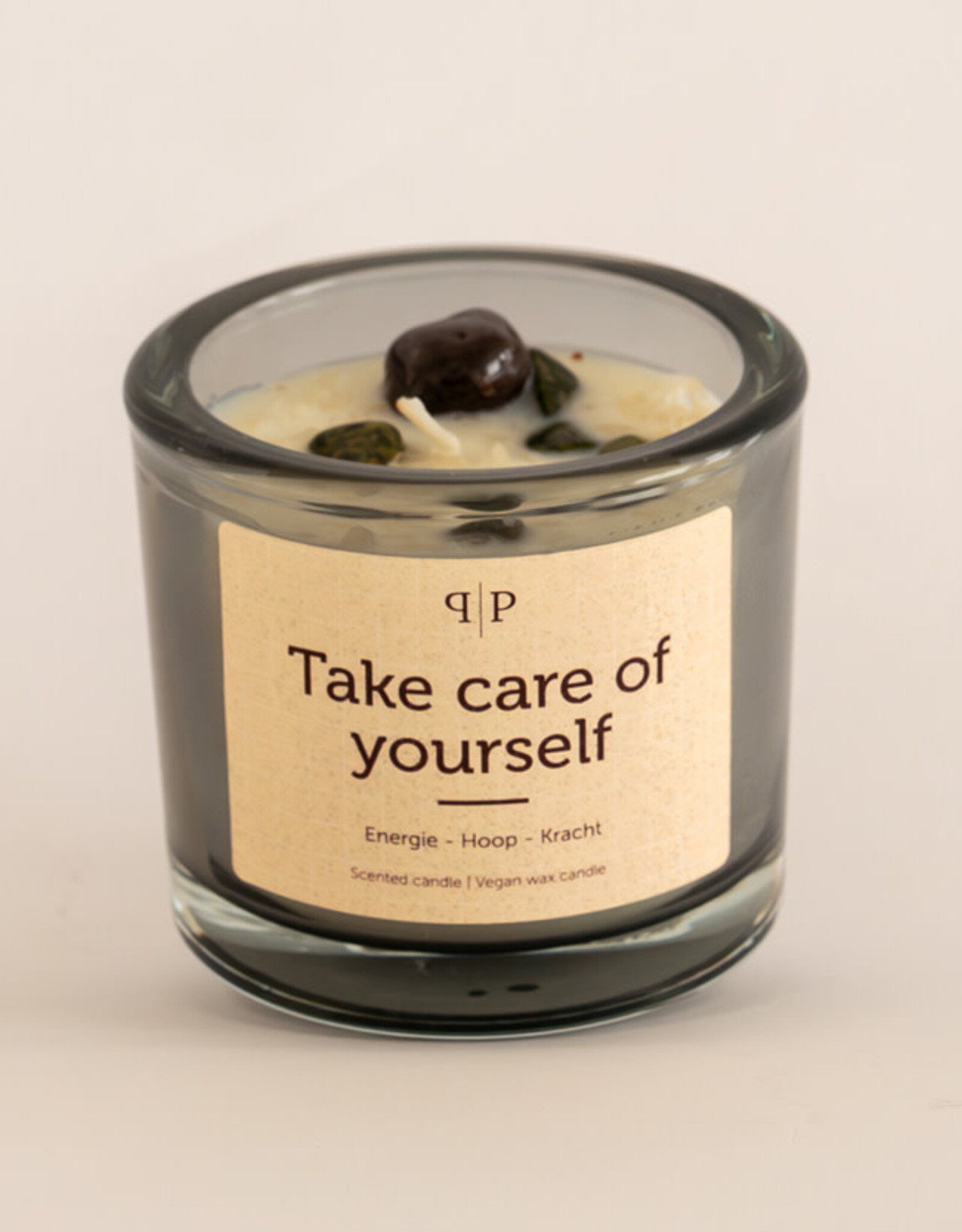 Pottie Pot Geurkaars met edelstenen - Take care of yourself