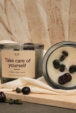 Pottie Pot Geurkaars met edelstenen - Take care of yourself