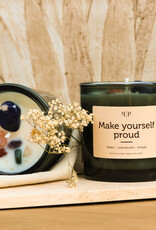 Pottie Pot Geurkaars met edelstenen - Make yourself proud