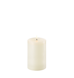 Uyuni Ledkaars - Pillar candle - ivory - 10,1x15cm
