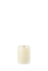Uyuni Ledkaars - Pillar candle - ivory - 7,8x10cm