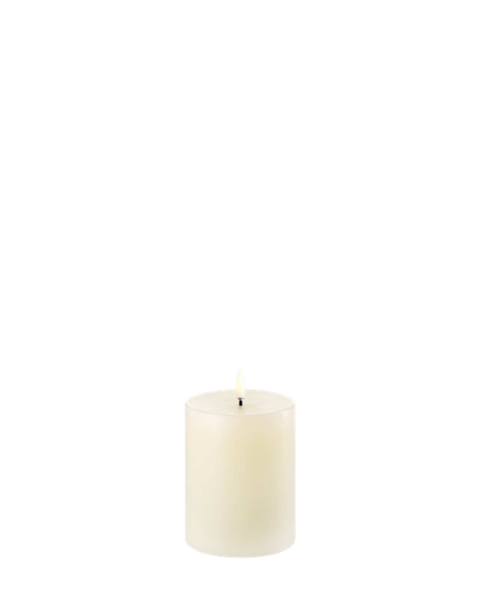 Uyuni Ledkaars - Pillar candle - ivory - 7,8x10cm