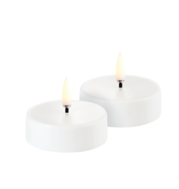 Uyuni Led oplaadbare maxi theelight - 6x2,3cm - set of 2