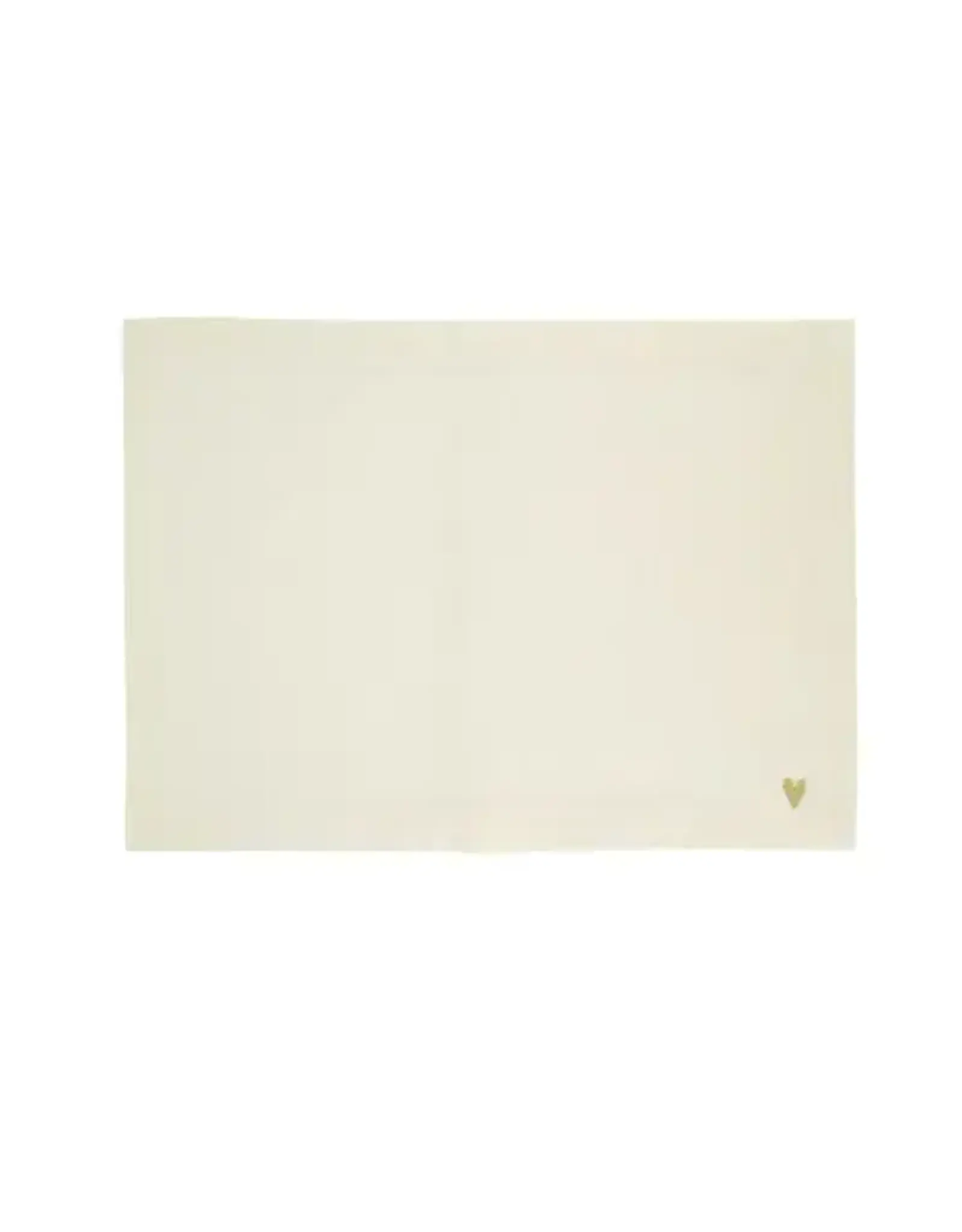 Zusss Placemat - hartje wit goud