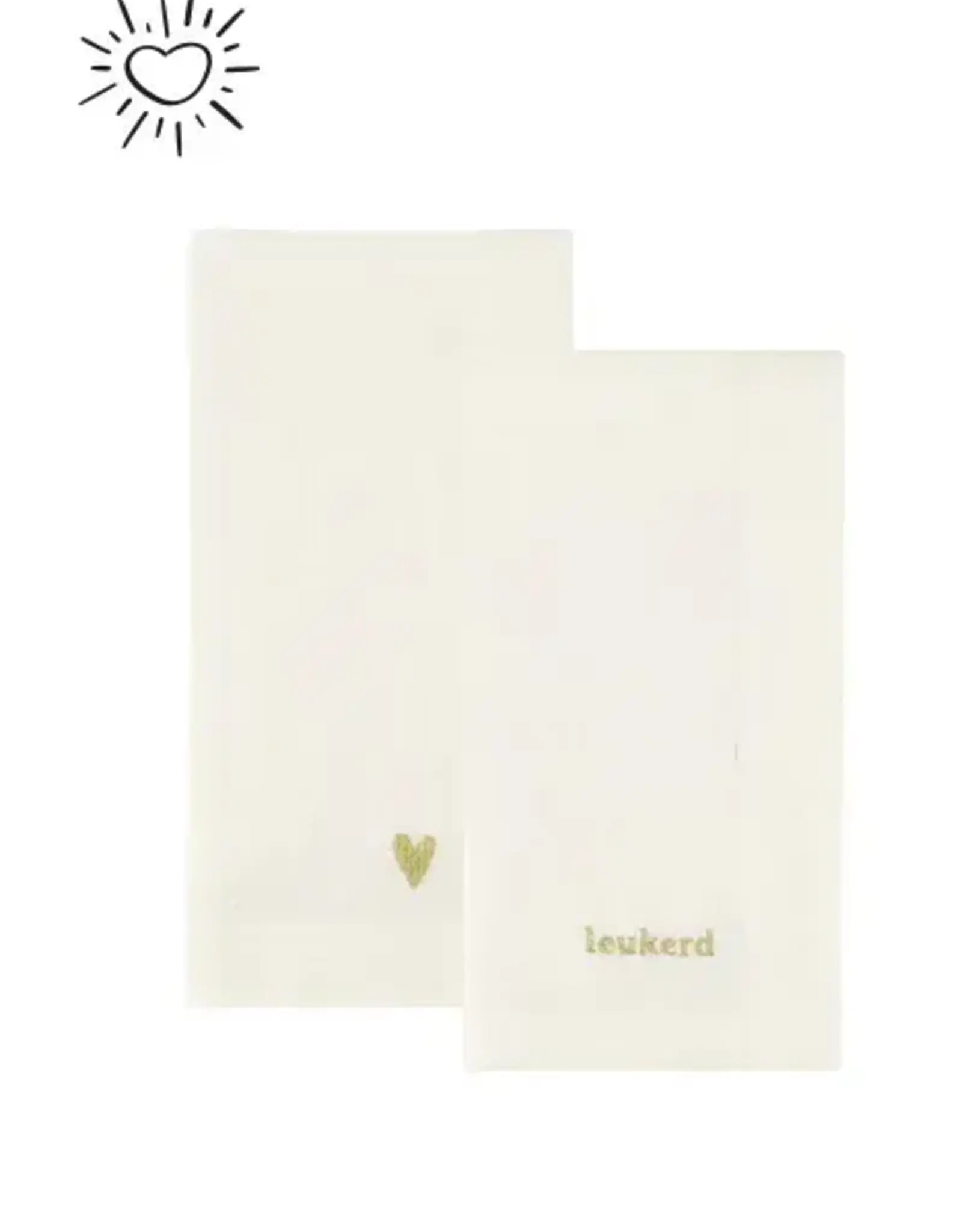 Zusss Servetten - Wit goud (set of 2)