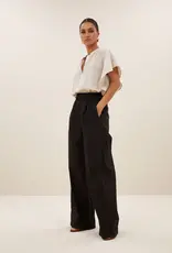 By-bar Broek - Benji poplin - black