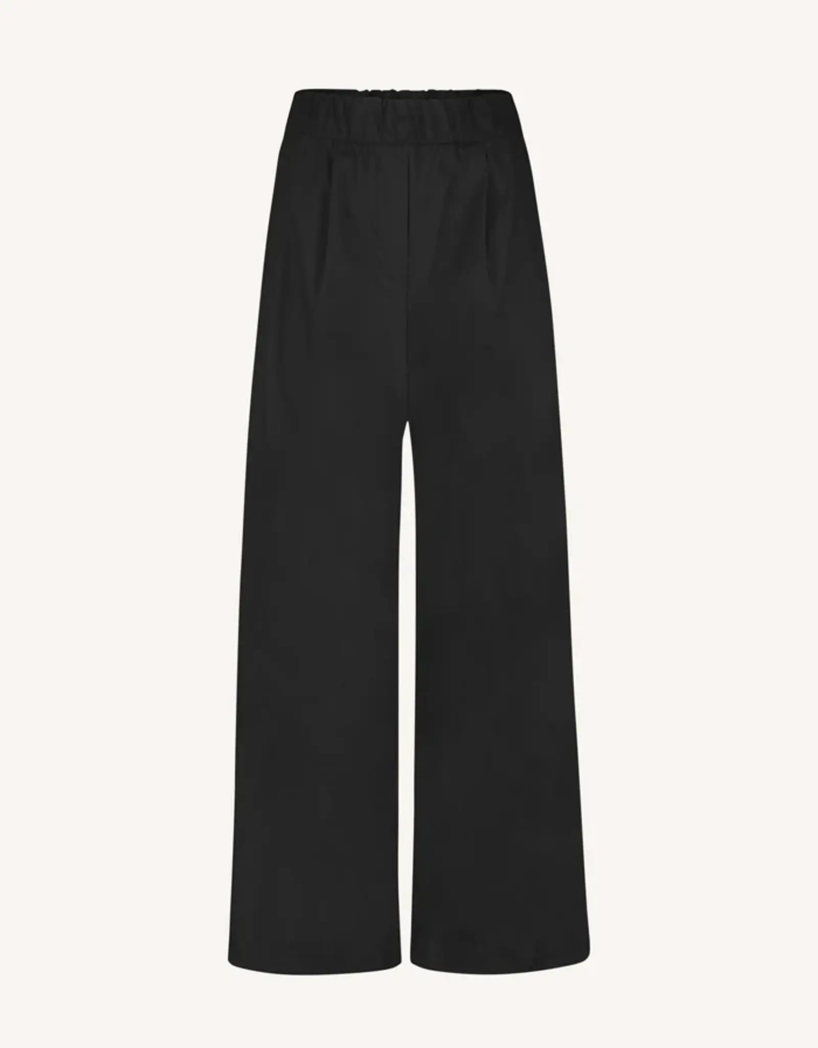 By-bar Broek - Benji poplin - black