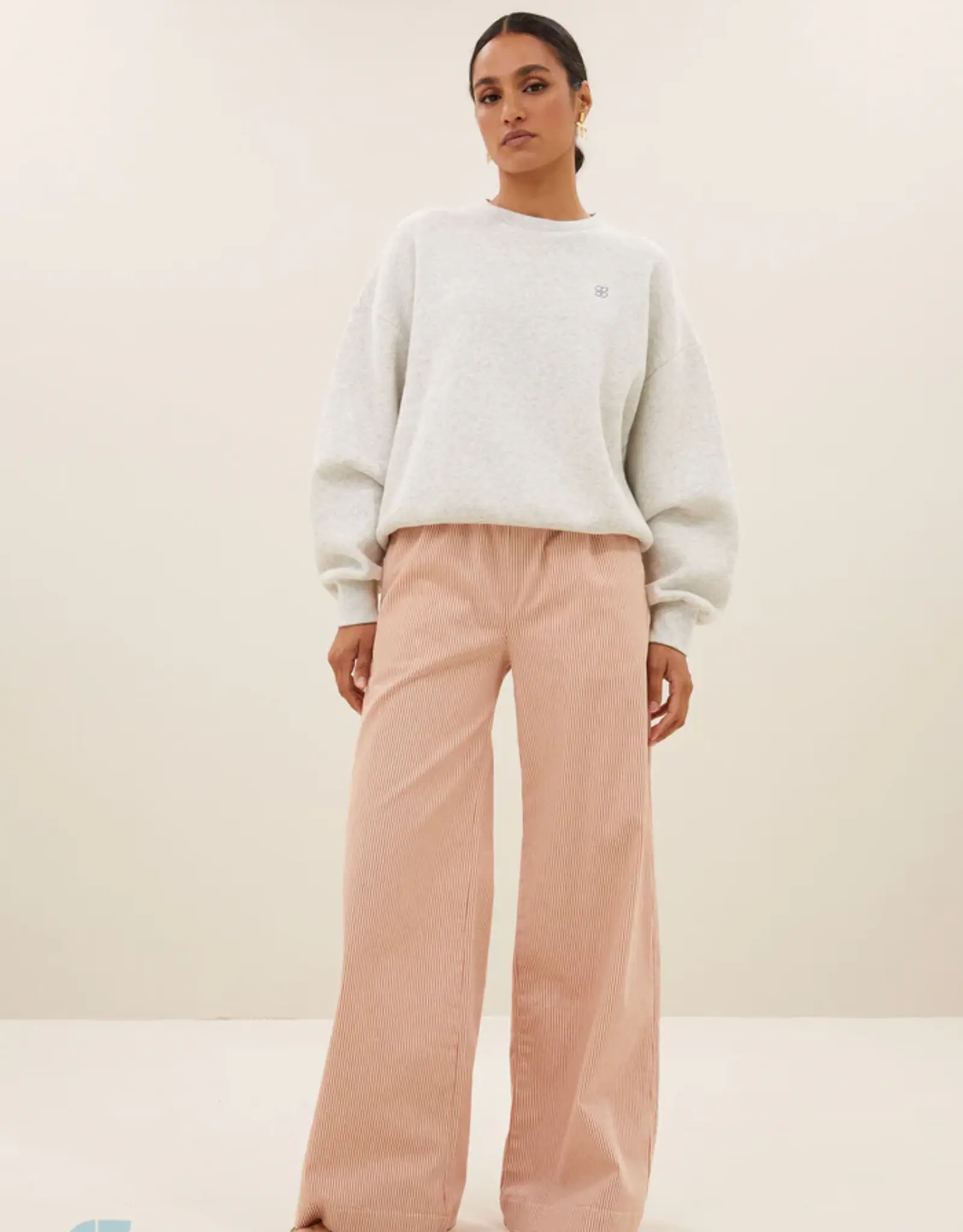By-bar Trui - Bibi love light grey