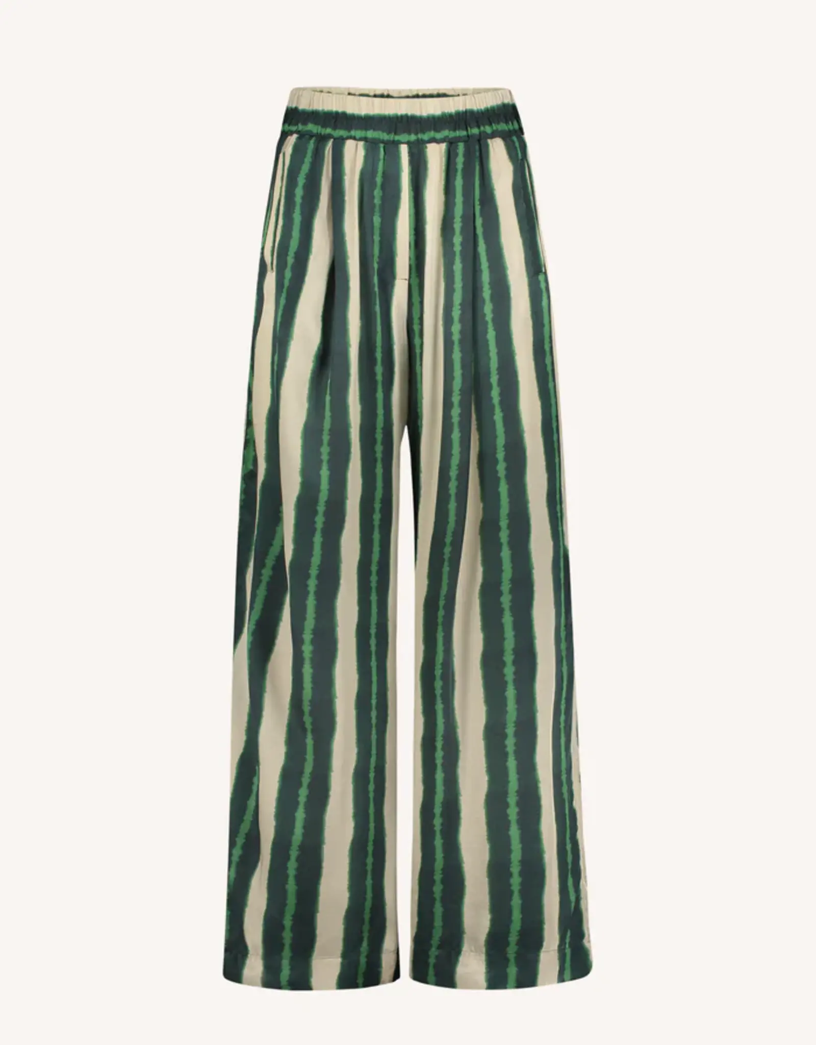 By-bar Broek - Benji tie dye - green