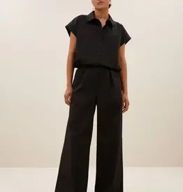 By-bar Blouse - Bieke poplin - zwart