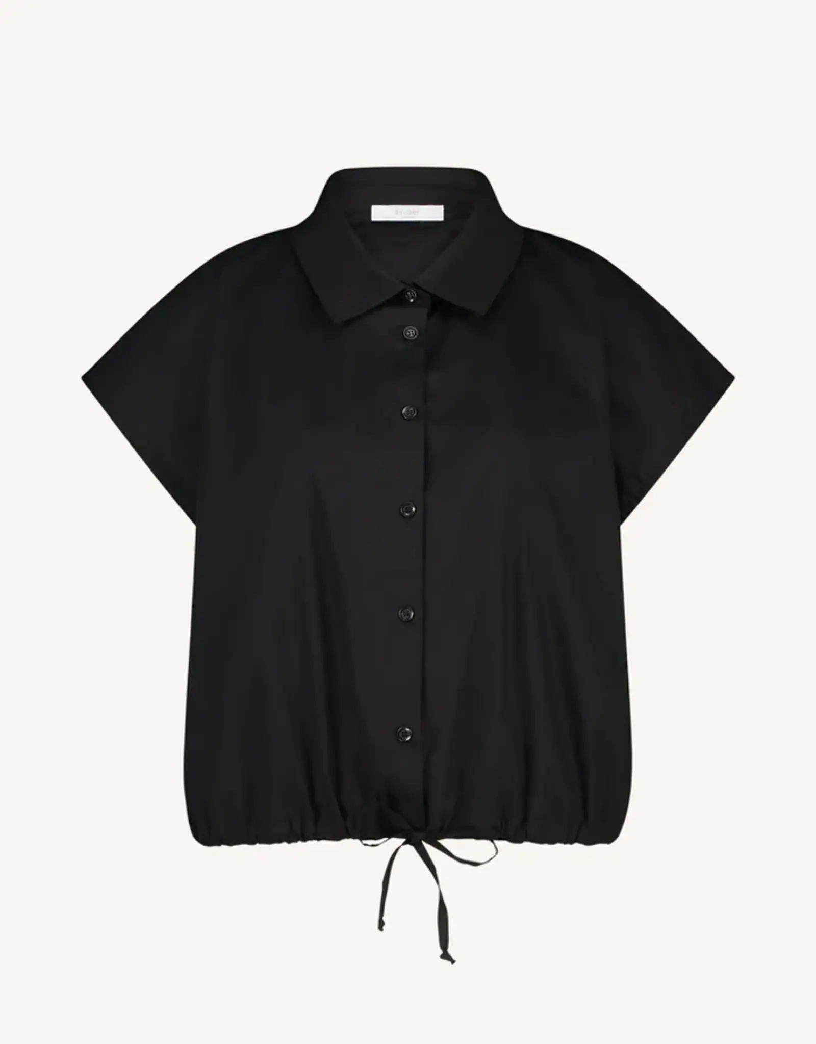 By-bar Blouse - Bieke poplin - zwart