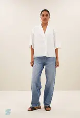 By-bar Blouse - Owen poplin - wit