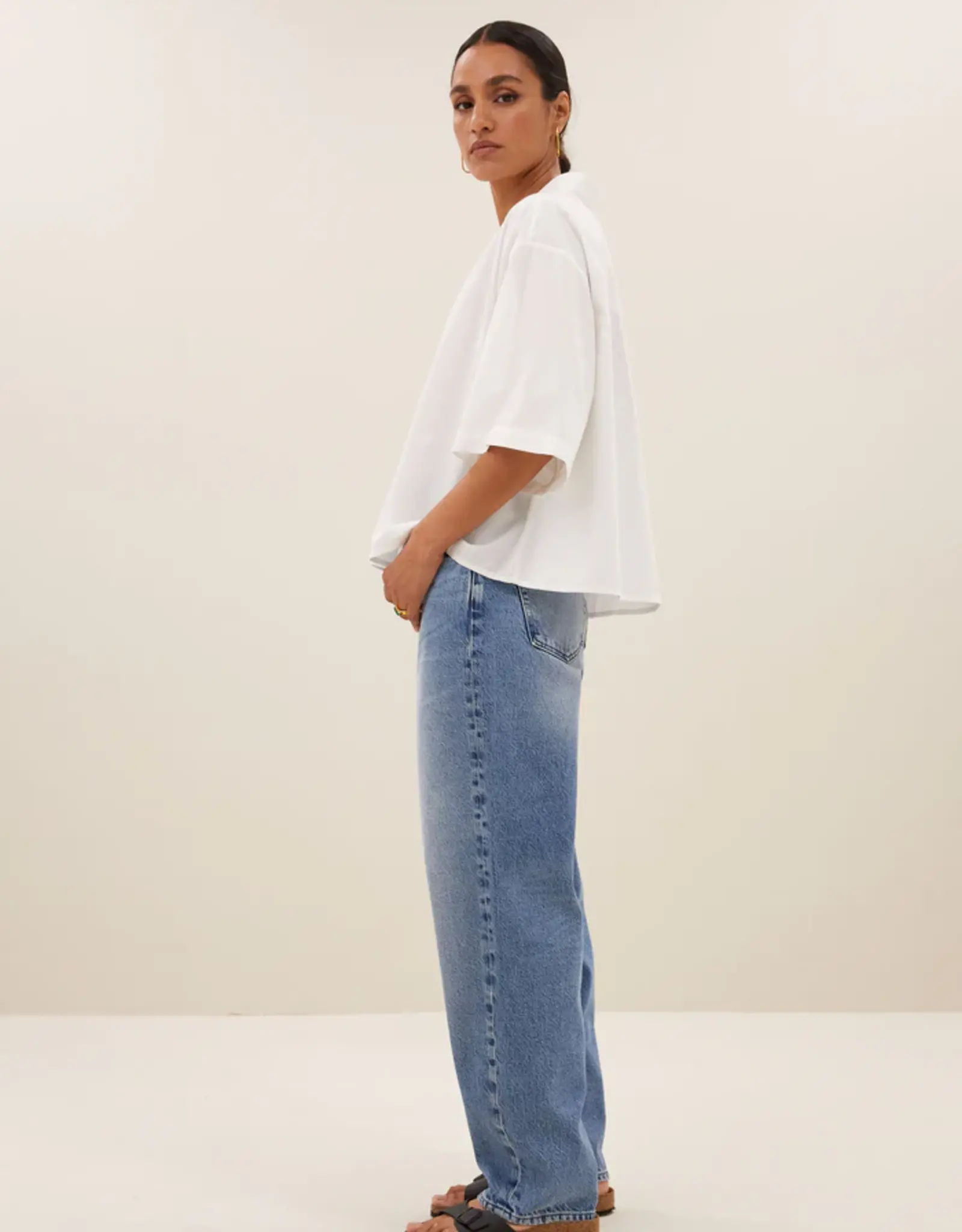 By-bar Blouse - Owen poplin - wit