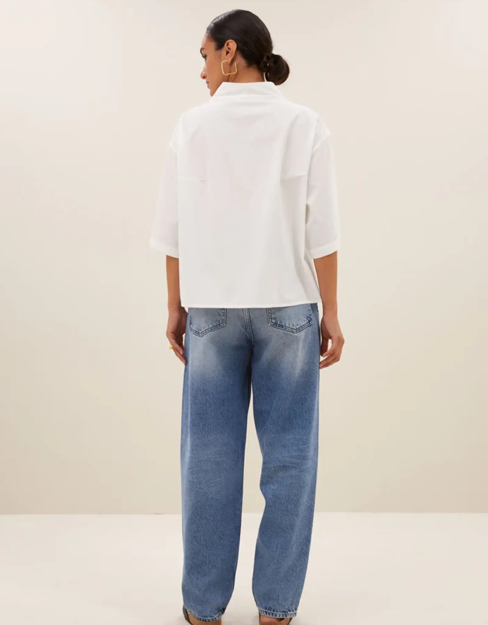 By-bar Blouse - Owen poplin - wit