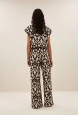 By-bar Blouse - Lode batik - bruin