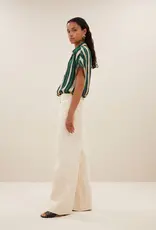 By-bar Blouse - Karly tie dye stripe - groen