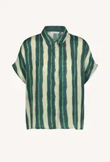 By-bar Blouse - Karly tie dye stripe - groen