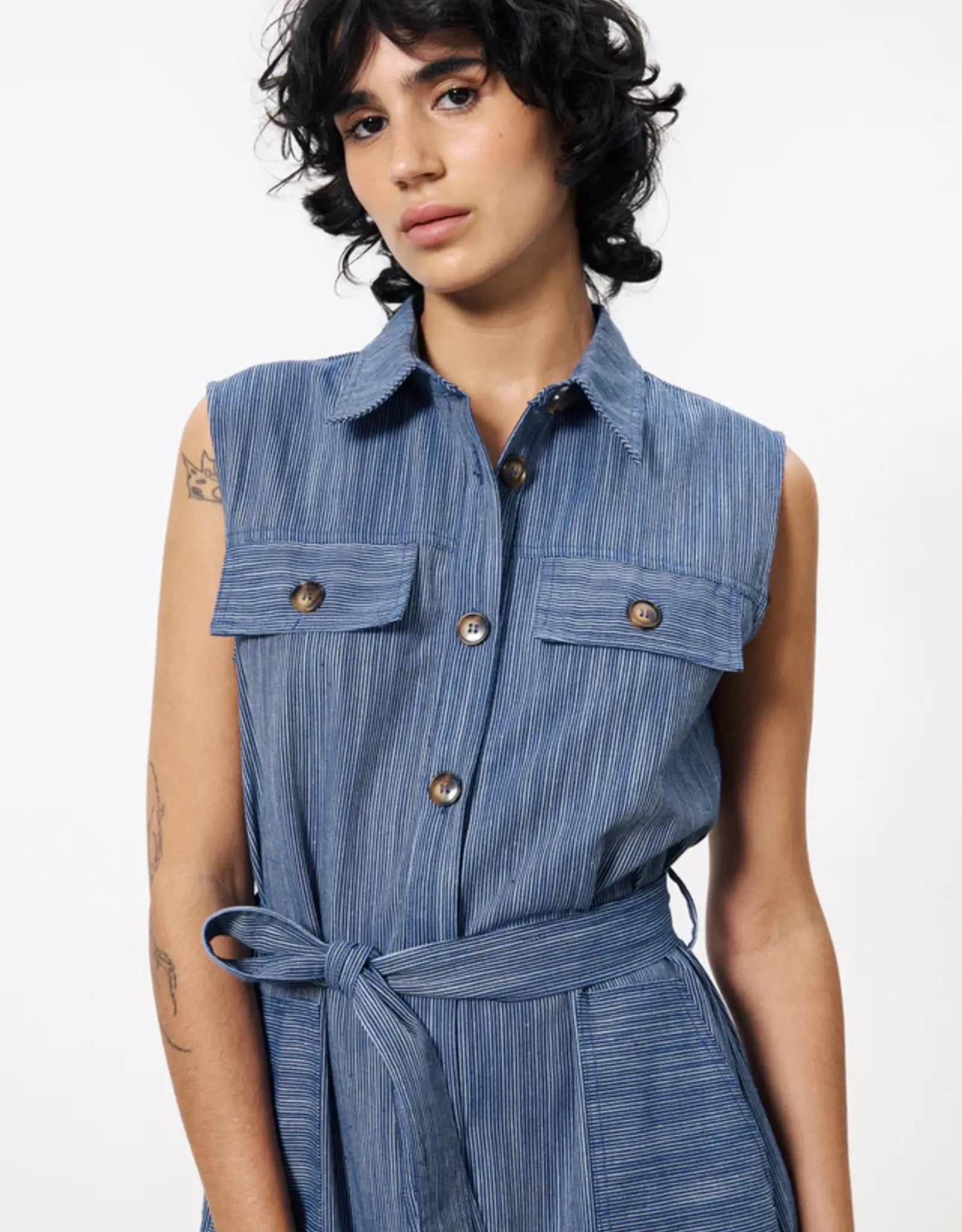 Jurk - Scarlet - Marine blauw