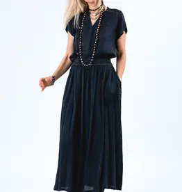 Lollys Laundry Top - Heather donkerblauw