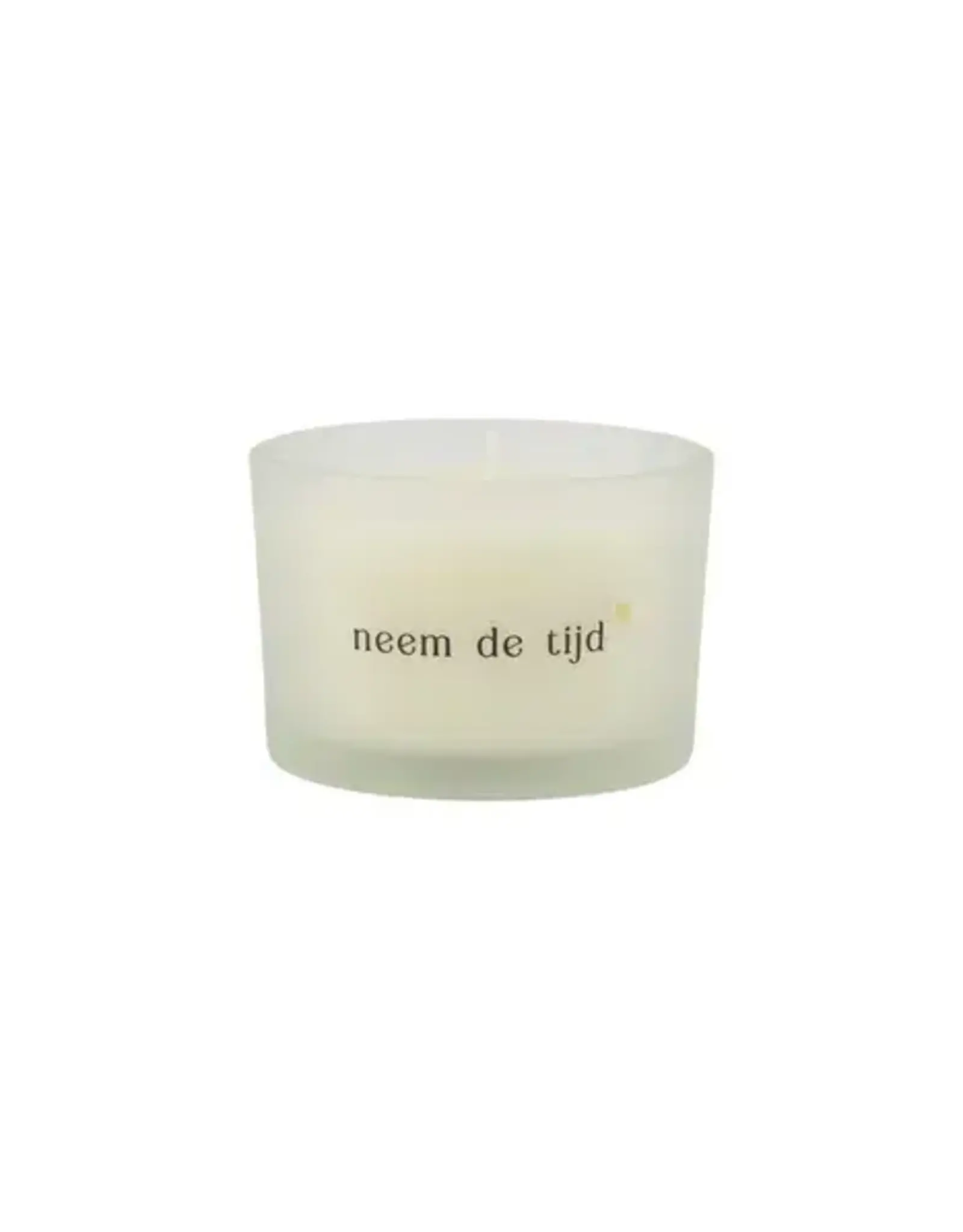 Zusss Geurkaars - In wikkel neem de tijd - wit
