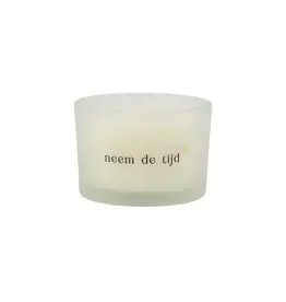 Zusss Geurkaars - In wikkel neem de tijd - wit