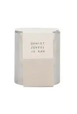 Zusss Geurkaars - geniet zoveel je kan - glas/zand