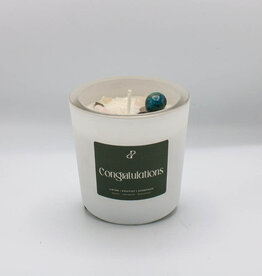 Pottie Pot Geurkaars met edelstenen - Congratulations