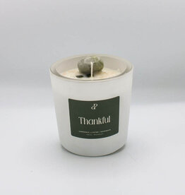 Pottie Pot Geurkaars met edelstenen - Thankful
