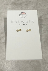 Katwalk Oorbel - Oneindigheid teken - Goud