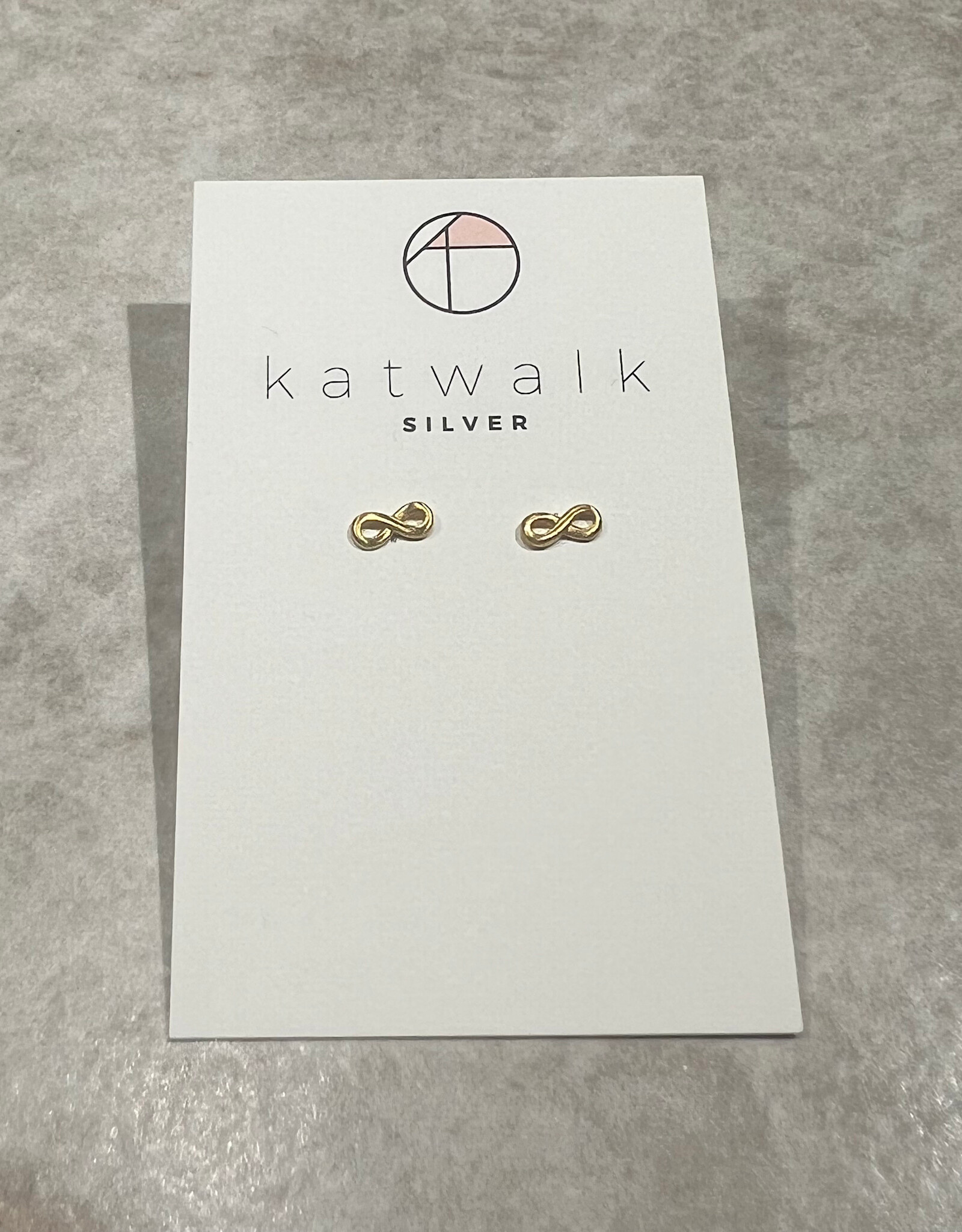 Katwalk Oorbel - Oneindigheid teken - Goud