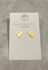 Katwalk Oorbel - Minimalist - goud