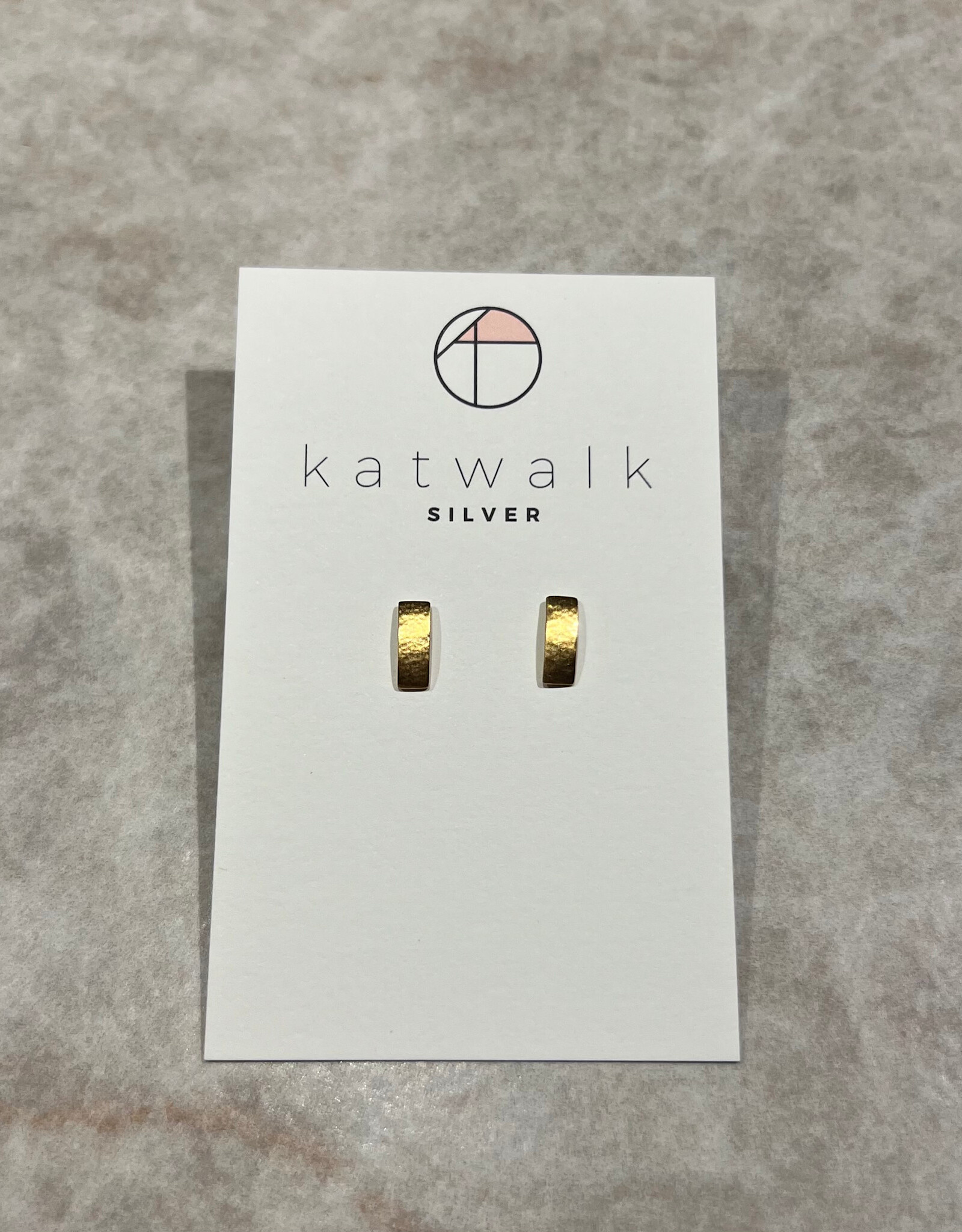 Katwalk Oorbel - Rectangle - goud