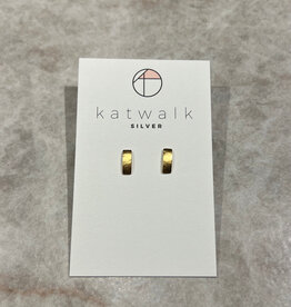Katwalk Oorbel - Rectangle - goud
