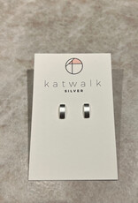 Katwalk Oorbel - Rectangle - zilver