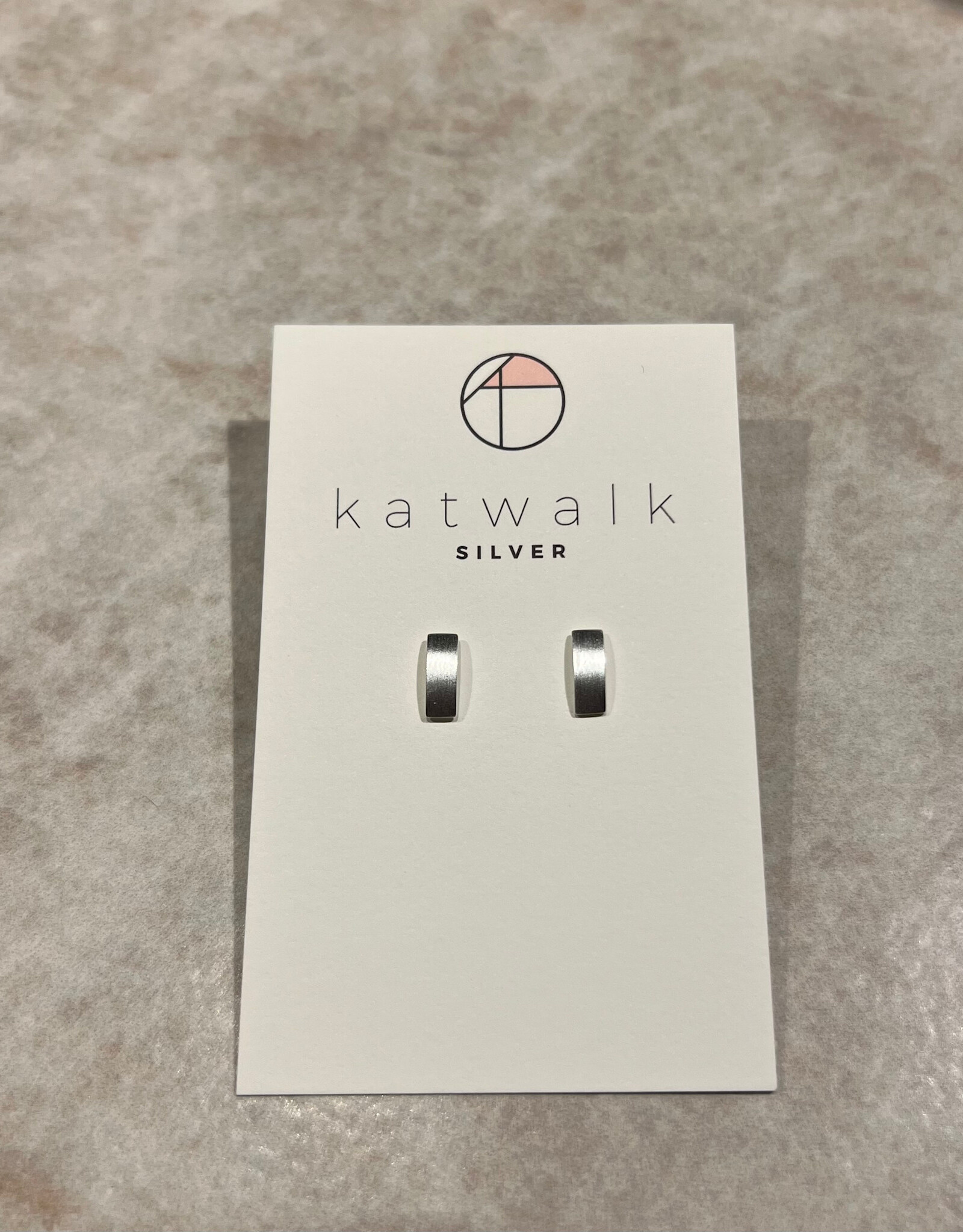 Katwalk Oorbel - Rectangle - zilver