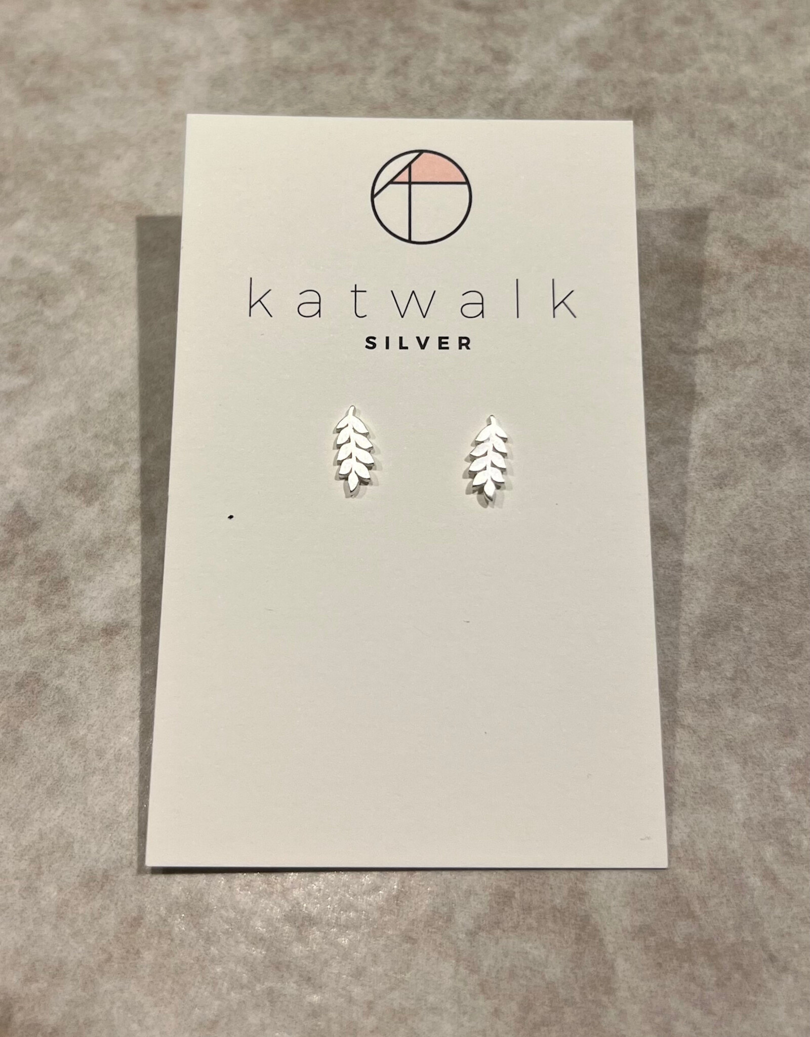 Katwalk Oorbel - Leaf - zilver