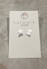 Katwalk Oorbel - Minimalist - zilver