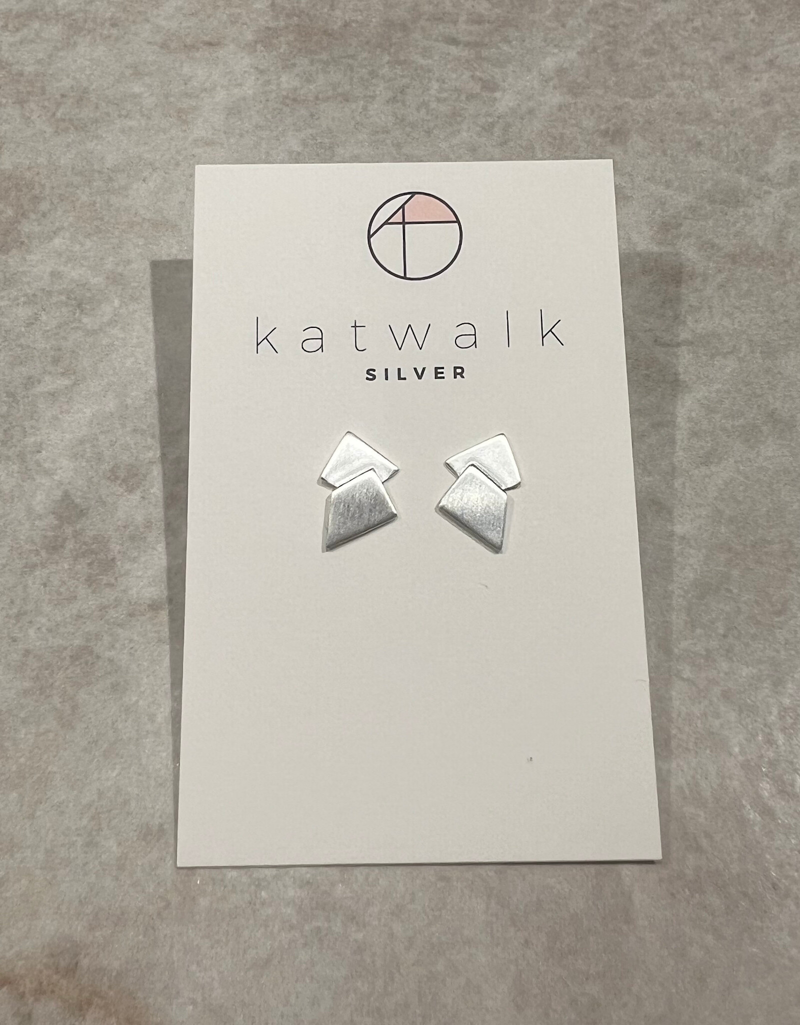 Katwalk Oorbel - Minimalist - zilver