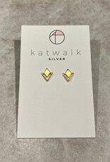 Katwalk Oorbel - Diamond - goud