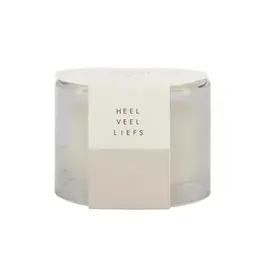 Zusss Geurkaars - heel veel liefs - glas/zand