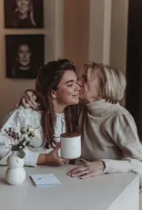 Zusss Geurkaars - Keramiek ik denk aan jou wit/goud