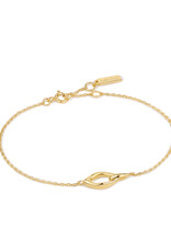 Ania Haie Armband - Wave link Goud