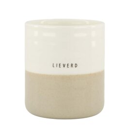 Zusss Geurkaars L - lieverd - zand
