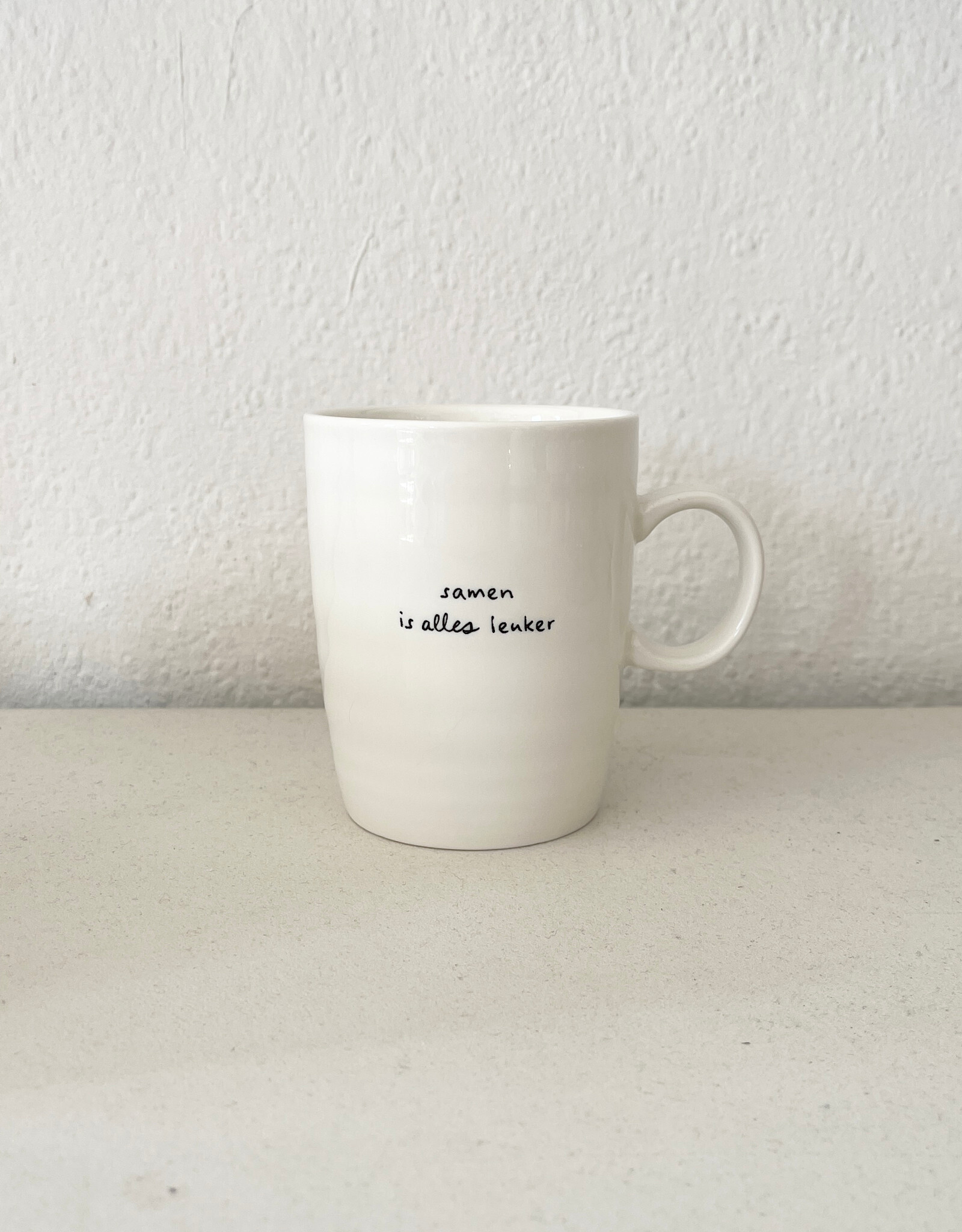 Zusss Theemok - Samen is alles leuker - wit/zwart