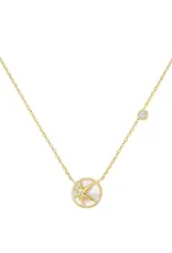 Ania Haie Ketting -   starry  mother of pearl - goud