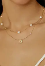 Ania Haie Ketting -   starry  mother of pearl - goud