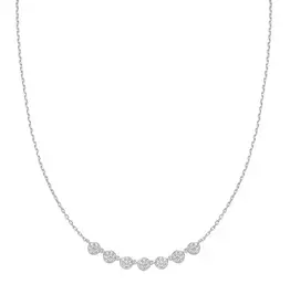 Ania Haie Ketting -  pave multi beaded chain - zilver